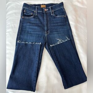 MOTHER Jeans SZ25 High Waisted Double Rider Skimp